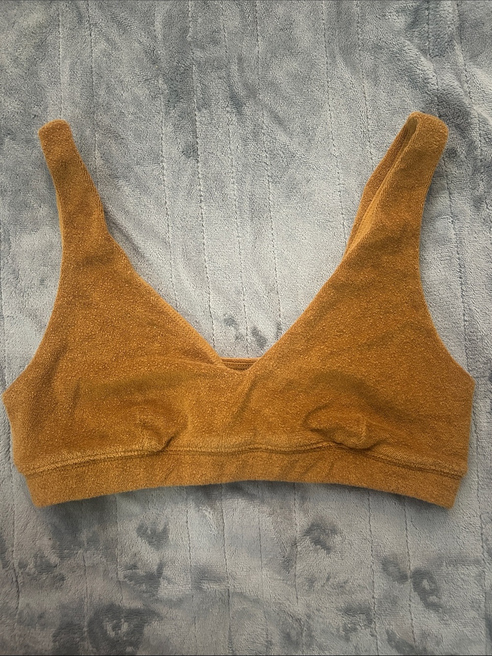 aerie Terry Bralette - Mustard Gold